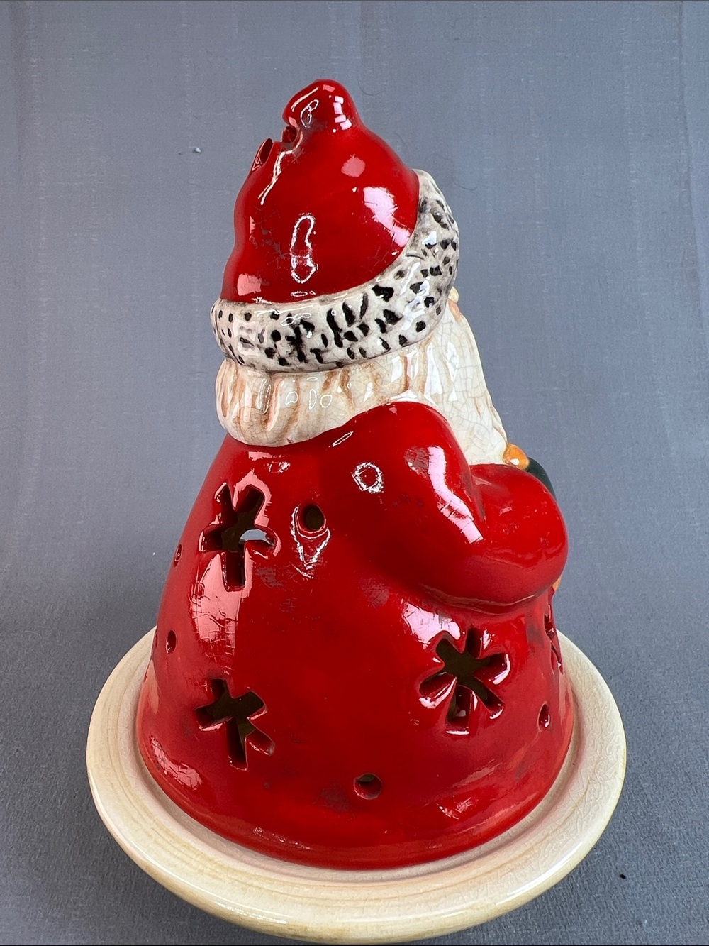 Santa Claus candle holder NWOT - Picture 2 of 7